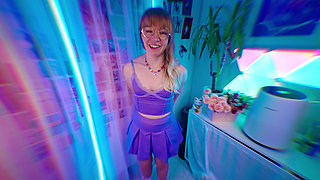 Lil Nympho Girl Interrupts Goon Session for Nasty Perv Sex