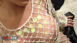 Raquel: Raquel, a Spanish Blonde with Big Tits Shows Us Her Big Pussy