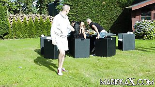 Sam Bourne and Tanya Virago's reverse cowgirl video by Mariska X