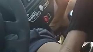 Me. I take my girlfriends for a walk and in the car she fucked her on the road