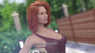 POV adult visual novel featuring big boobs and PC gameplay
