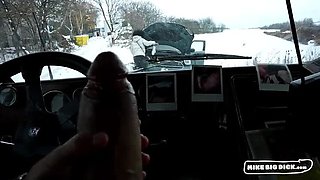 Selva Lapiedra Blowjob in Blizzard - Big Dick Mike Saves Afro Babe from Freezing Cold
