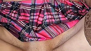 First Time Teen in Mini Skirt Gets Fisted