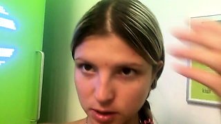 Beauty small tit amateur teen masturbating her shaved pussy