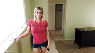 POV reality video of pornstar wife Cory Chase next to a pool