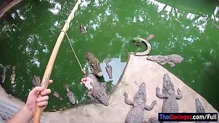 Crocodiles Munching And Thai Gf Cumming With Cherry Lee