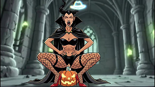 Maleficent and the Magic Pumpkin. Halloween Cartoon