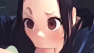 Anime deep blowjob cumshot big dick