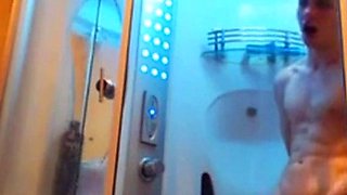 Big-Cock Russian Twink Showers on Webcam