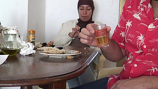 Kinky Turkish Step Mom Swallows Step Sons Cum for Breakfast