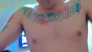 My stepdaughter loves to eat cock when we are home alone, she goes crazy for having milk all over her body