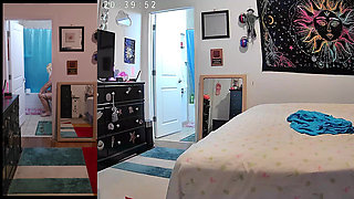 Oblivious woman undressing and more