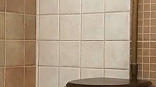 Backstage "she Peed and Wiped Her Wet, Hairy Pussy