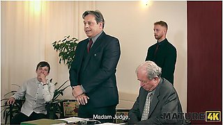 Old Elle With Huge Tits Fucked Her Gardener In Doggy And Ended Up In Court