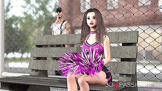 3DXPassion featuring chick's extreme deepthroat porn