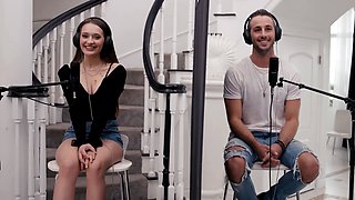 Jaw-dropping dark haired sera ryder heads at it with hot guy Lucas Frost