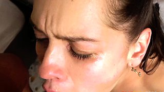 Real Latina Rough Cum Filled Face Fucked