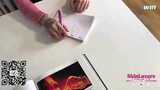 Naughty teen brunette POV video