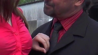 Lovely big ass brunette gets her pussy smashed hard