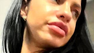 Hot brunette from squirt masturbating on webcam