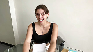 Your Spanish Teacher Gets Horny During the Class...