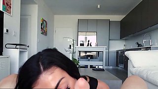 Beautiful skinny stepmom POV taboo fuck