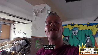 Bigtitted slut pussyfucked by stranger