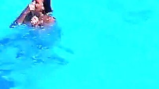 How a Sexually Lonely Housewife on Vacation in the Pool Learns to Dive