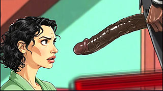 American MILF 2: Married Housewife and Two Big Black Cocks. Cartoon. Comic