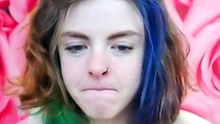 Emo 18-Year-Old With Tattoos Masturbates on Webcam