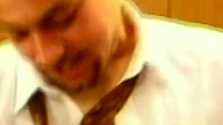 Secretary Sucks Young Manager's Cock and Gets Fucked in Office
