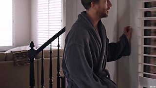 Busty Hope gets a big cock inside for the first time