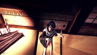 Rukia Kuchiki Rough Cosplay Fuck - Blowjob & Creampie - Anime 3D Porn