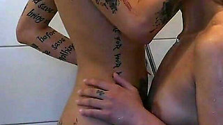 Horny Teen Lesbihot Passionate Dildo Sex in the Shower Between Girlfriendsan Sex with Hot Kisses and Sex Toys