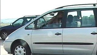 What a Bastard in Traffic! Hitchhiking Is the Perfect Way to Pass the Time. (bf)