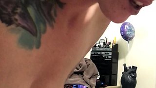 Cute amateur brunette naughty in solo jerking show on camera