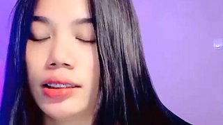 Clean Pink Asian Pussy Begging for Anyone to Gangbang with Big Black Cock