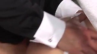 Bride pleasures the best man's eager cock also with her hot mouth