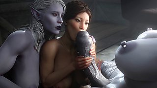 3D FUTA Fantasy + MK – Sindel XXX ◆ 4K Monster Cock