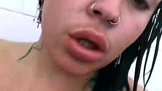 Chubby Brunette Big Boobs Dildo Masturbation