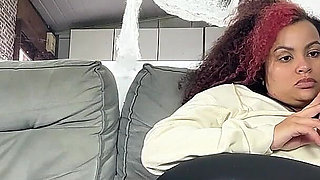 Gassy Chubby Stepmom Farts Couch Home After Dinner Party