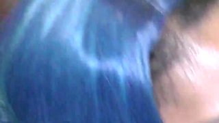 Blue and Red-haired Sluts From the UK in a Bukkake Party