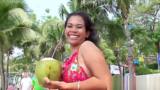 Phuket beach hooker likes the money and D