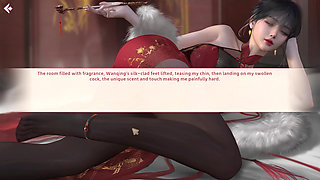 Hentai Gameplay_One Night of Romance with my Waifu:  Chinese Teacher Misses Student's Cock and Craves His Milk