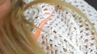 Masturbating Orgasm with Close up Pussy Spreading & Clit Play in Knee High Socks