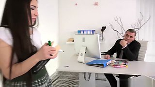 Little Candy- Lazy student gets anal orgasm as punishment
