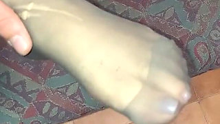 I Jerks off My Master with My Submissive Feet