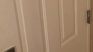 Angry Blonde White Girl Confronts Black Guy Upstairs and Gets Dicked Down Rough and Hard