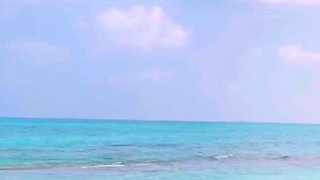 Sexy blonde babe Vega Vixen hot solo masturbation outdoors