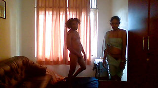 Dressing my new Indian maid